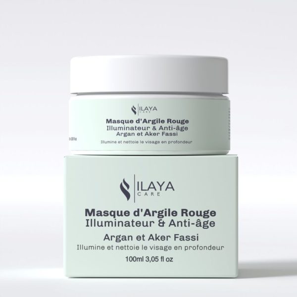 MASQUE D’ARGILE ROUGE ILLUMINATEUR & ANTI-ÂGE